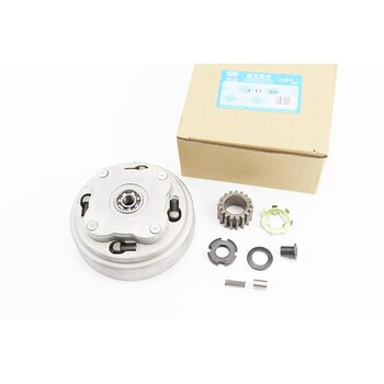 Зчеплення дводискове у зборі (кошик) Delta 70/110cc "механіка" + 7 деталей