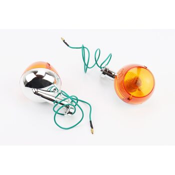 Поворотник лев., прав. "хром круглые" к-кт 2 шт ПРОЧНЫЕ