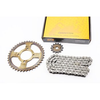 Зірки, ланцюг к-кт JH - 428H-108L+41T+14T (у коробці) "гартована"