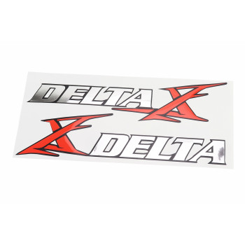 Наклейка "DELTA" на пластик бічний лев, прав к-кт 2шт (25х6см)
