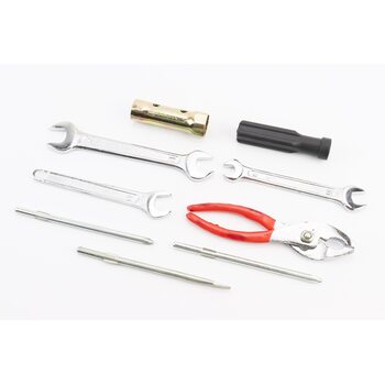 Ключ свічковий для 4Т - 16/18mm + 7 предметів (ріжковий ключ 8*10mm/ріжковий ключ 13 mm/ріжковий ключ 12*14mm/викрутка ±/плоскогубці) "ЗІП"