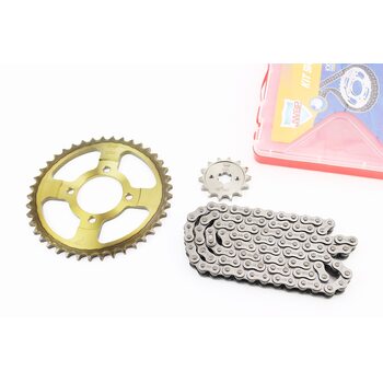 Зірки, ланцюг к-кт JH - 428H-98L+41T+14T (у коробці) "гартована"