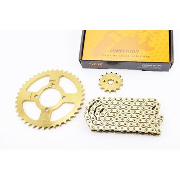 Зірки, ланцюг к-кт JH - 428-98L+41T+14T (у коробці) GOLD