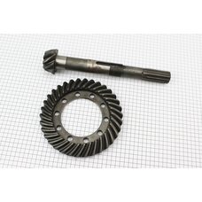 Шестерні конічні заднього моста, провідна Z-11/9 + ведена Z-34 к-кт DongFeng 240/244 (250.38.118A + 250.38.127A)