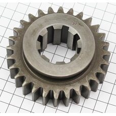 Шестерня 2 передачи выходного вала Z=28/8, d=38, D=91