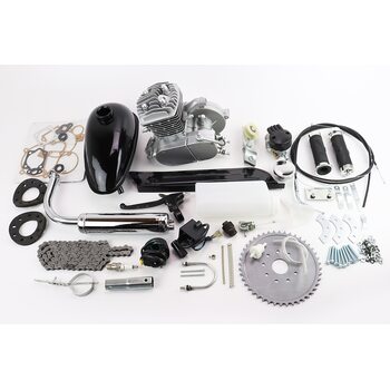 Двигатель велосипедный 2Т + комплект для установки, серый