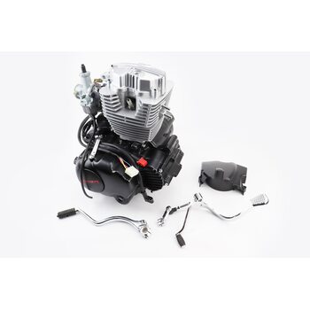 Двигун мотоциклетний в зборі CGB-200cc (164FMLR) + карбюратор (з балансувальним валом)