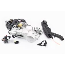 Двигун скутерний в зборі 150куб (довгий варіатор, довгий вал) + карбюратор, комутатор, котушка запалювання, повітряний фільтр