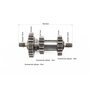Вал вторинний КПП+шестерня Z-15+шестерня Z-18+шестерня Z-23