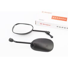 Зеркала к-кт DIO- черные "капли", м8 "длинная ножка" (ССС - знак качества)