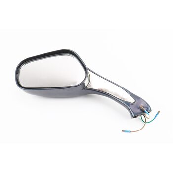 УЦЕНКА Зеркало "STORM" левое, черное с поворотом, м8 (потертости)