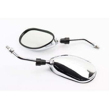 УЦЕНКА Зеркала к-кт DIO- хром "капли", м8 (незначительные царапины, возможны дефекты покраски, см. фото)