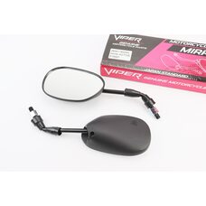 Зеркала к-кт черные "капли", м10