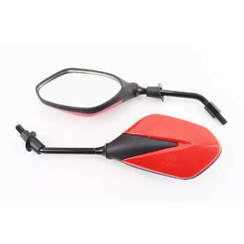 Зеркала к-кт "Lux" красные с черной вставкой, м10, тип 1