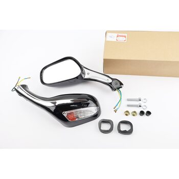 Зеркала к-кт "STORM" черные с поворотами, м8