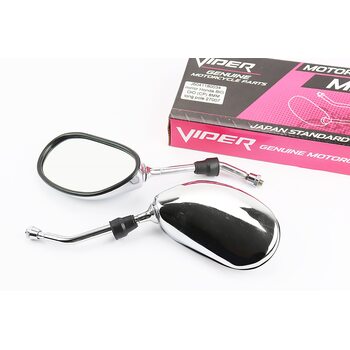 Дзеркала к-кт DIO- хром "краплі", м8 (ліва, права різьба)