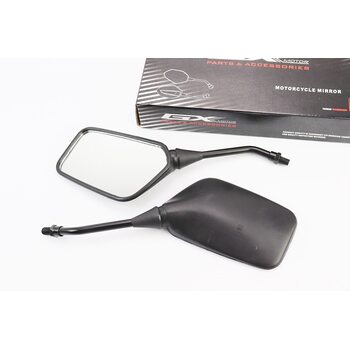 Зеркала к-кт КВАДРАТ- черные , м10