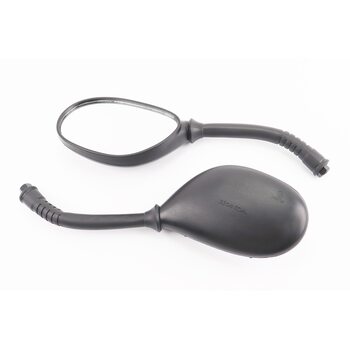 Зеркала к-кт DIO- черные "капли", м10 "длинная ножка в чехле резиновом"