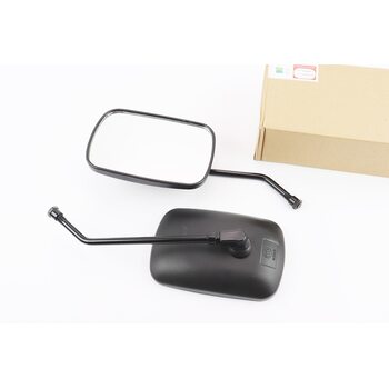 Зеркала к-кт ПРЯМОУГОЛЬНЫЕ 110*165мм- черные, м10 (ССС - знак качества)