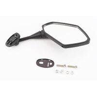 Дзеркало праве на мотоцикл "призму" під два болти, чорне, тип 2 (ССС - знак якості)