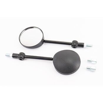 Дзеркала складні к-кт Круглі-чорні "МОТО", м10, тип 1