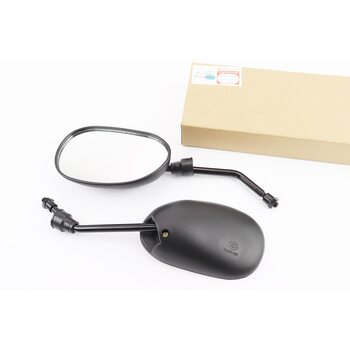 Зеркала к-кт DIO- черные "капли", м8 "длинная ножка"