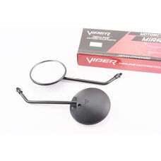 Зеркала к-кт Круглые-черные "Delta", м8