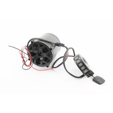 АУДИО колонка двухсторонняя (Bluetooth, МРЗ-USB/SD, FM-радио, сигнал) + блок кнопок с креплением на руль