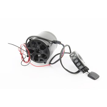 АУДІО колонка двостороння (Bluetooth, МРЗ-USB / SD, FM-радіо, сигнал) + блок кнопок з кріпленням на кермо