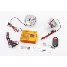 АУДІО-блок (МРЗ-USB / SD, пультДУ, сигналізація) + колонки 2шт (прозорі)