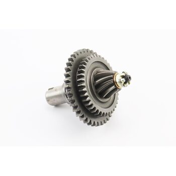 Шестерня КПП вторинного вала Z-38x39, D-25mm + вал + шестерня у зборі