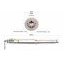Вал КПП первинний 320mm+шестерня Z-15x33 81-1