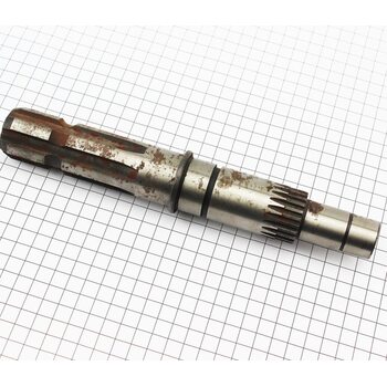 Вал отбора мощности L=244мм, Z=6/22 Foton 244, Jinma 244/264 (TE250.411B-01)