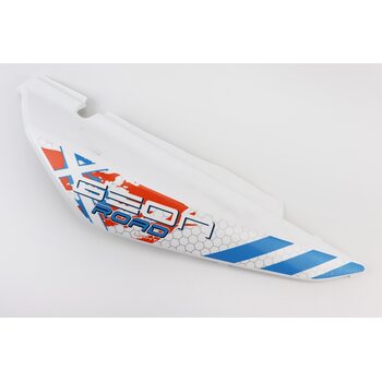 X-Road Light 200-250 пластик - задній бічний правий, БІЛИЙ з помаранчевим малюнком