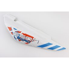 X-Road Light 200-250 пластик - задній бічний правий, БІЛИЙ з помаранчевим малюнком