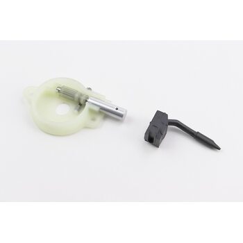 Насос масляний Husqvarna-137/142 + шланг масляний, пластикова шестерня вала