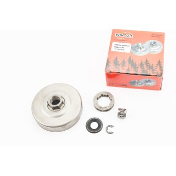 Тарілка зчеплення + зірка 3/8-7 Husqvarna-365/371/372, JONSERED-CS2165/2171/2172 + підшипник + шайби