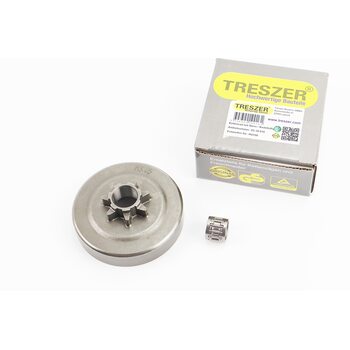 Тарілка зчеплення "зірка" 325-7 Husqvarna-340/345/350/351/353/357/359/445/450/560 + підшипник