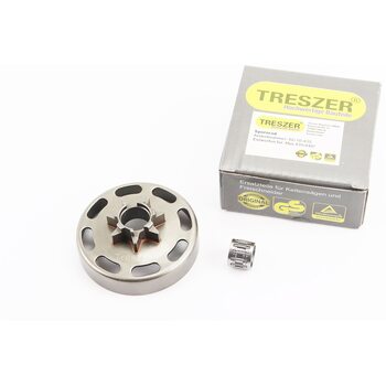 Тарелка сцепления "звезда" 325-7 Husqvarna-435/435е/440 + подшипник