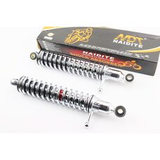 Амортизатор задній 320mm * d50mm (втулка 10mm / втулка 10mm) з важелем регулир., хром к-кт 2шт