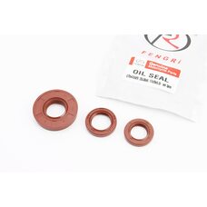 Сальники к-кт 3шт (17x28x5,5; 20x30x6; 20x42x8/9) двигуна, Yamaha 3KJ, від 20шт -20%