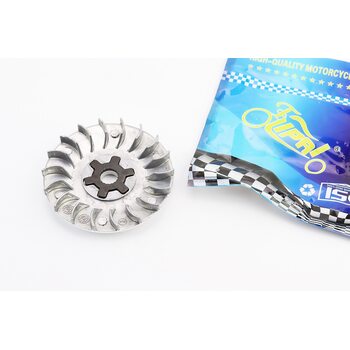 Крыльчатка переднего вариатора (под вал 13мм) + шайба "крест" Yamaha JOG 50