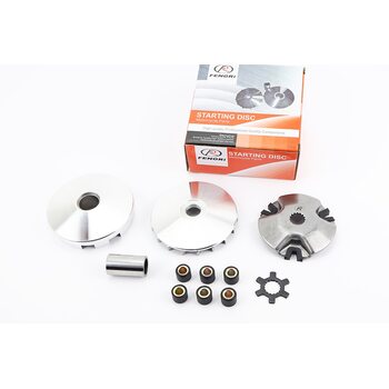 Варіатор передній к-кт Yamaha JOG 90 (під вал 16мм) + втулка, крильчатка, хрест