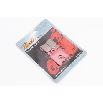 Гальмівні колодки (дискові) Yamaha JOG NEXT ZONE ZR / CW 50; HONDA SFX 50 / SRX 50 / SZX 50; PIAGGIO NRG 50 / NRG 50 / Typhoon 125 к-кт червоні