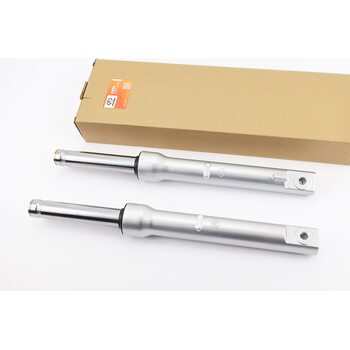 Амортизатор передній (пір'я), к-кт 2шт Honda DIO, 380мм (під бараб. торм.) якісні, сірі