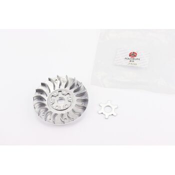 Крильчатка переднього варіатора (під вал 13мм) + шайба "хрест" Yamaha JOG 50