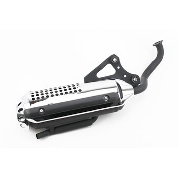 Глушитель Honda DIO ZX AF34/35, LEAD AF-48, ХРОМ