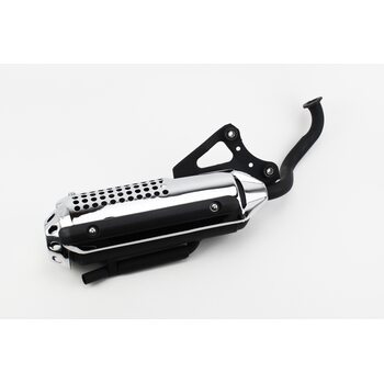 Глушник Honda DIO ZX AF34/35, LEAD AF-48, ХРОМ