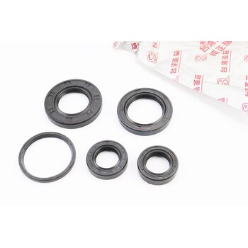 Сальники к-кт 5шт (17x27x6; 17x28x5,5; 24x43x6; 27x40x6; 34x39x3) двигателя, Suzuki AG50/V50