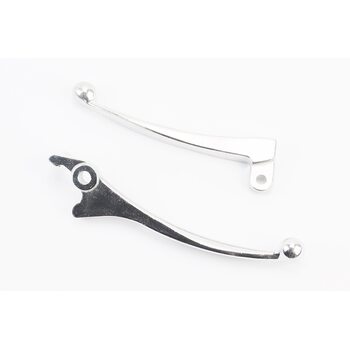 Важелі керма лівий, правий к-кт 2шт (під диск. / барабан. гальмо) Suzuki AD50 "хром"